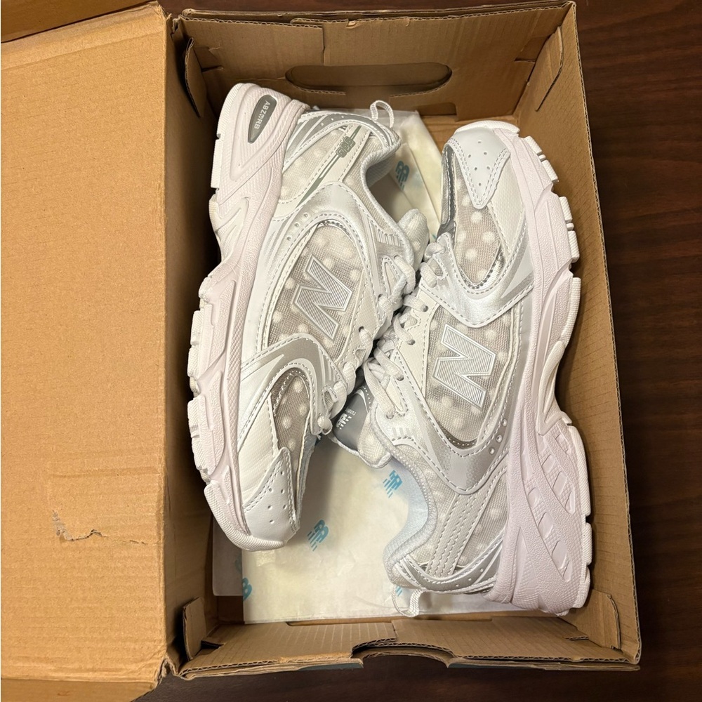 New Balance White Athletic Shoes